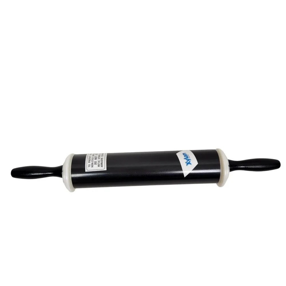 Xylan Nonstick Adjustable Rolling Pin Black Dough Thickness Gauge Baking Kitchen